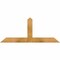 Ekena Millwork Portland Rough Sawn Timber Gable Bracket, Western Red Cedar, 48"W x 20"H x 2"D x 4"F, 10/12 Pitch GBW048X20X0204POR00RWR - alternate 1